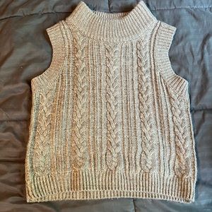 SUPER CUTE BEIGE SWEATER VEST